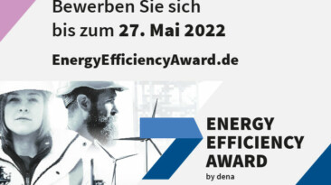 Energy Efficiency Award 2022 – Unternehmen können sich ab sofort bewerben